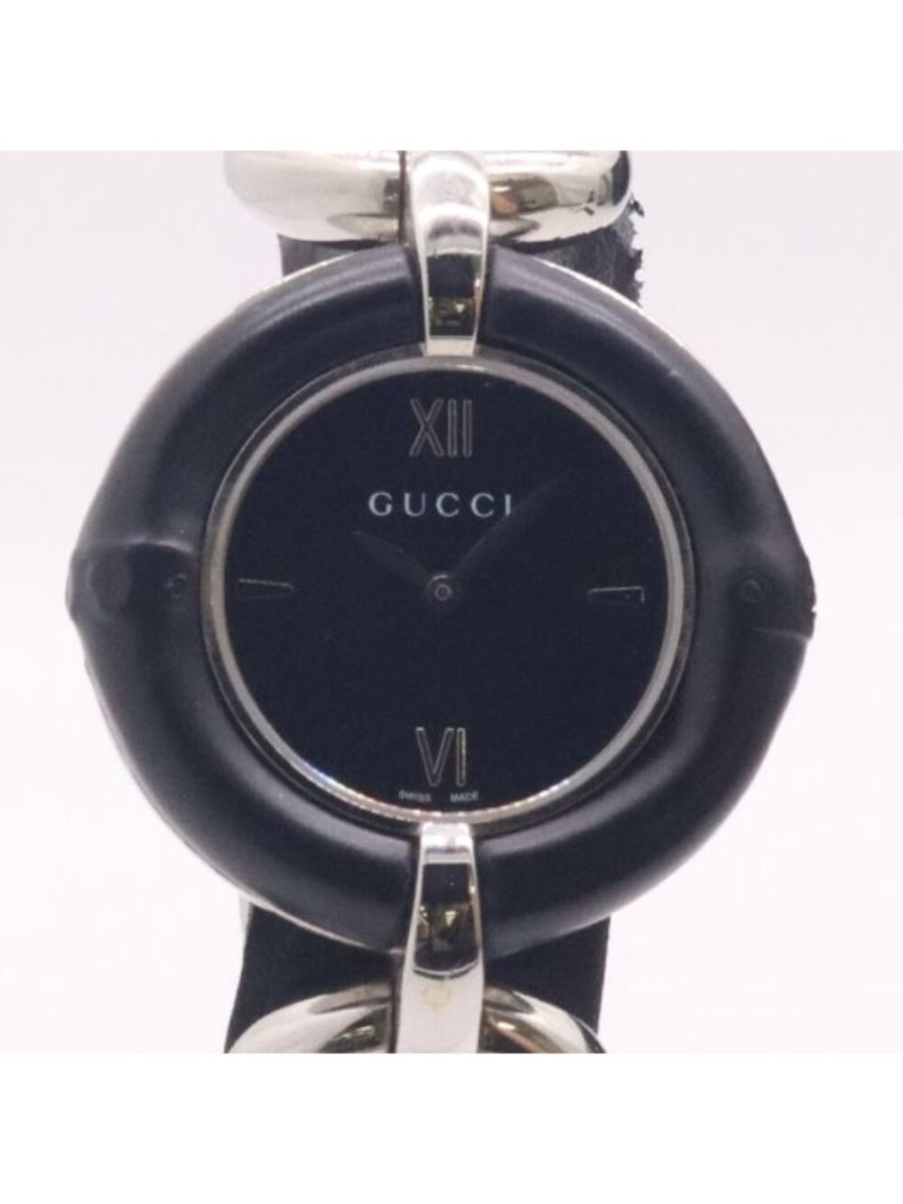 Gucci Bamboo 132.4 Bangle Watch Black Dial